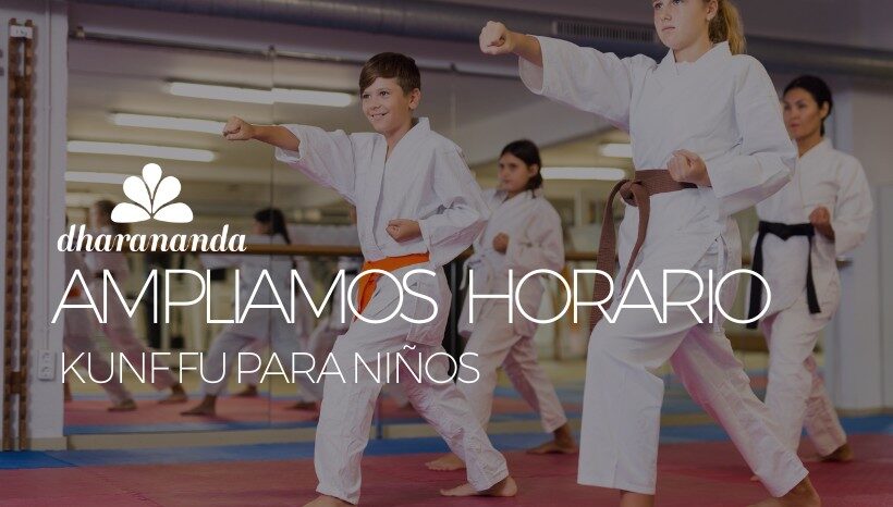 Ampliamos horario ⮕ Kung Fu para niños