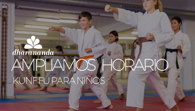 horario kung fu para niños septiembre 2024