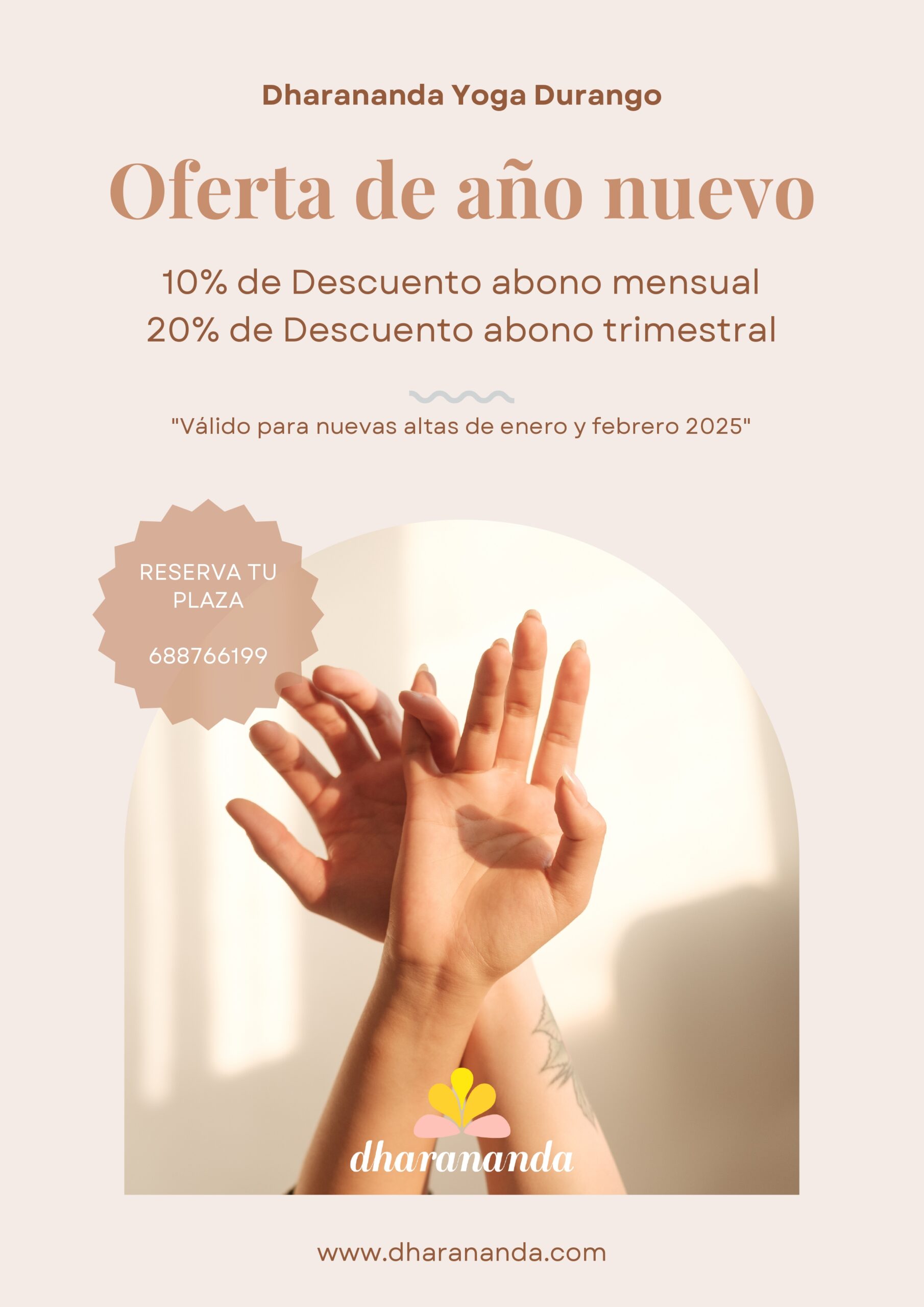 descuentos yoga dharananda en durango